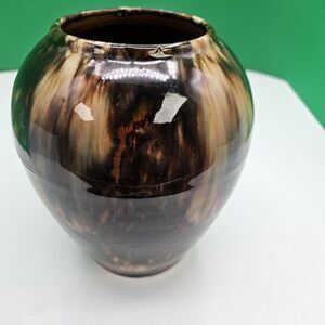 Brush McCoy Pottery Onyx line Vase Jug Flow Browns Art Line Chicago 1933